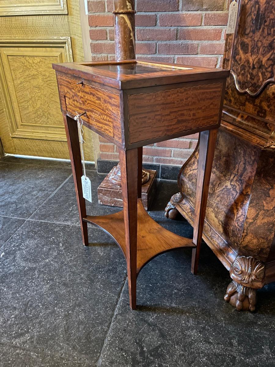 18th C satinwood sewing table