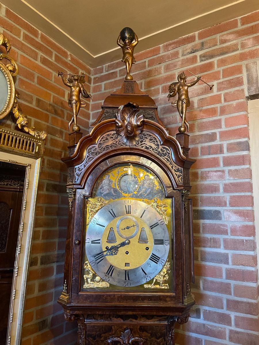 18th Century Dutch musical grandfather clock