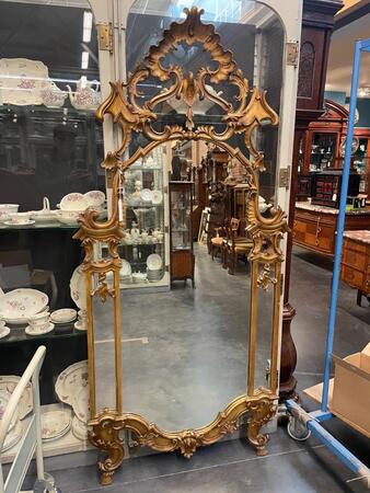 19th century Italian mirror. 100w x 207h cm