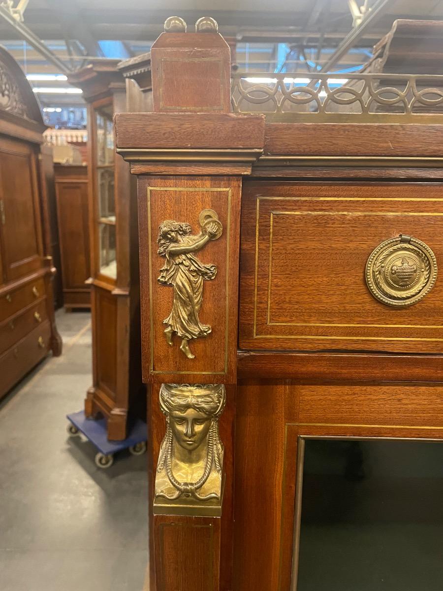 19th century mahogany empire bookcase