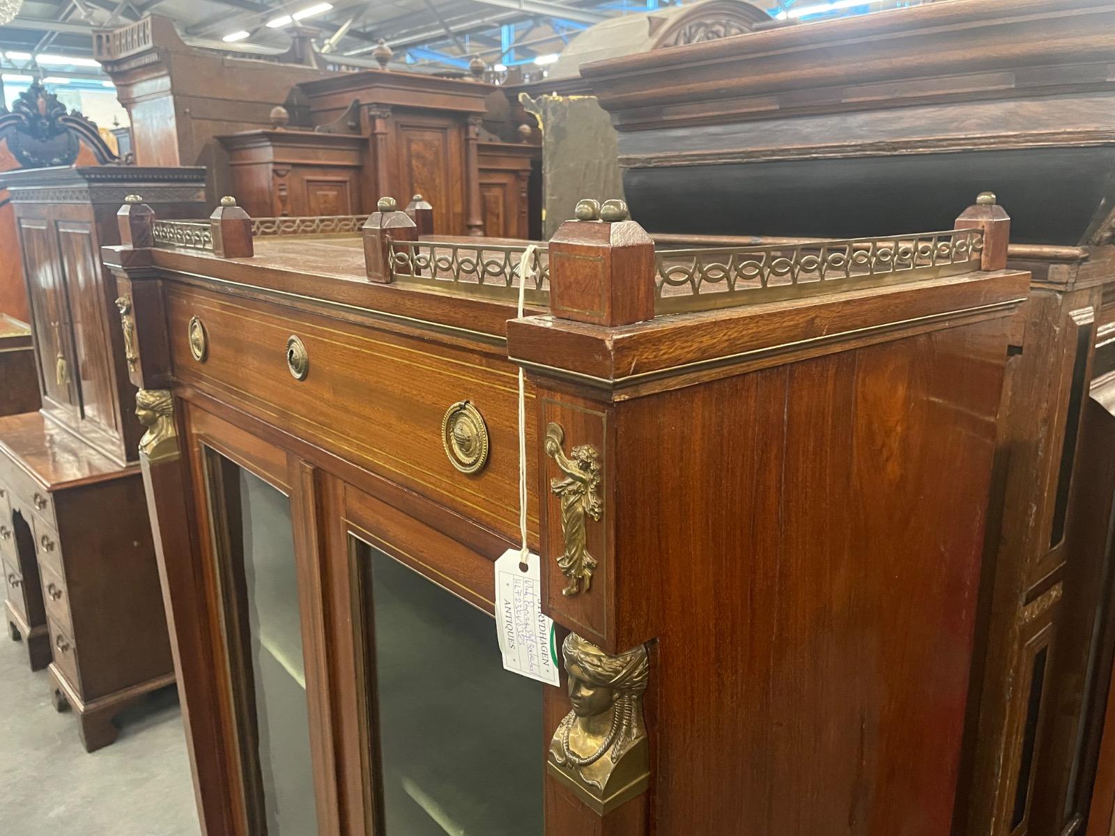 19th century mahogany empire bookcase