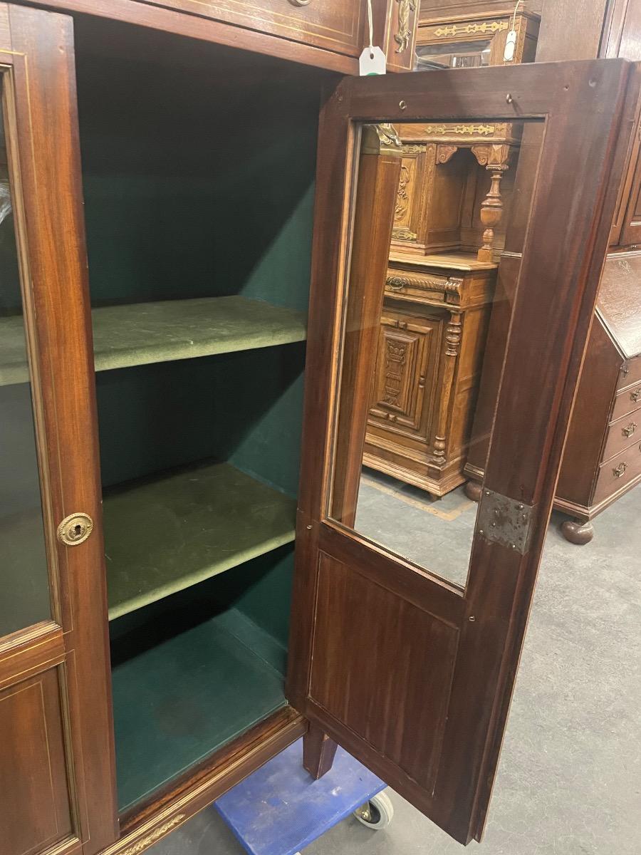 19th century mahogany empire bookcase