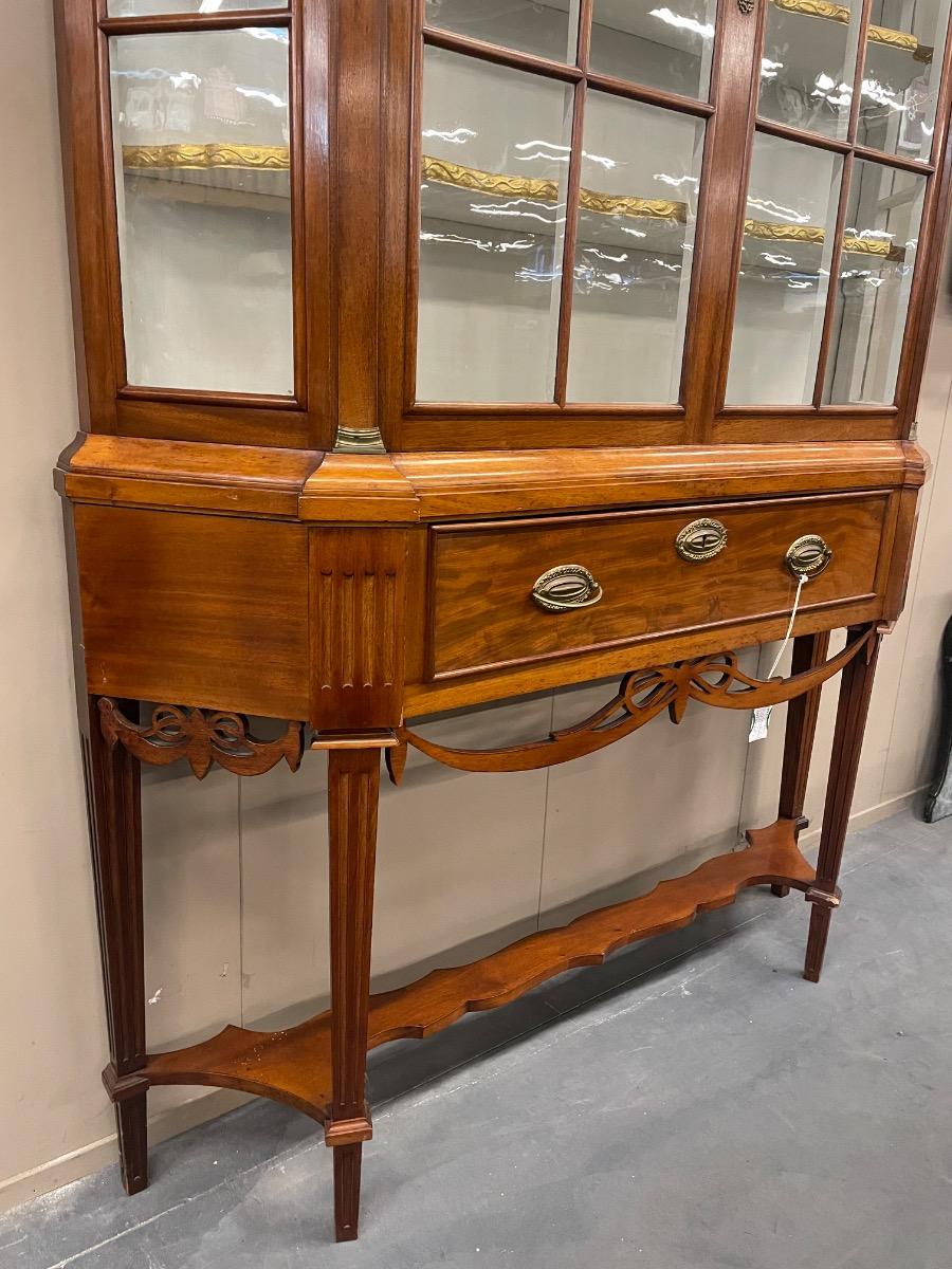 19th century mahogany vitrine 