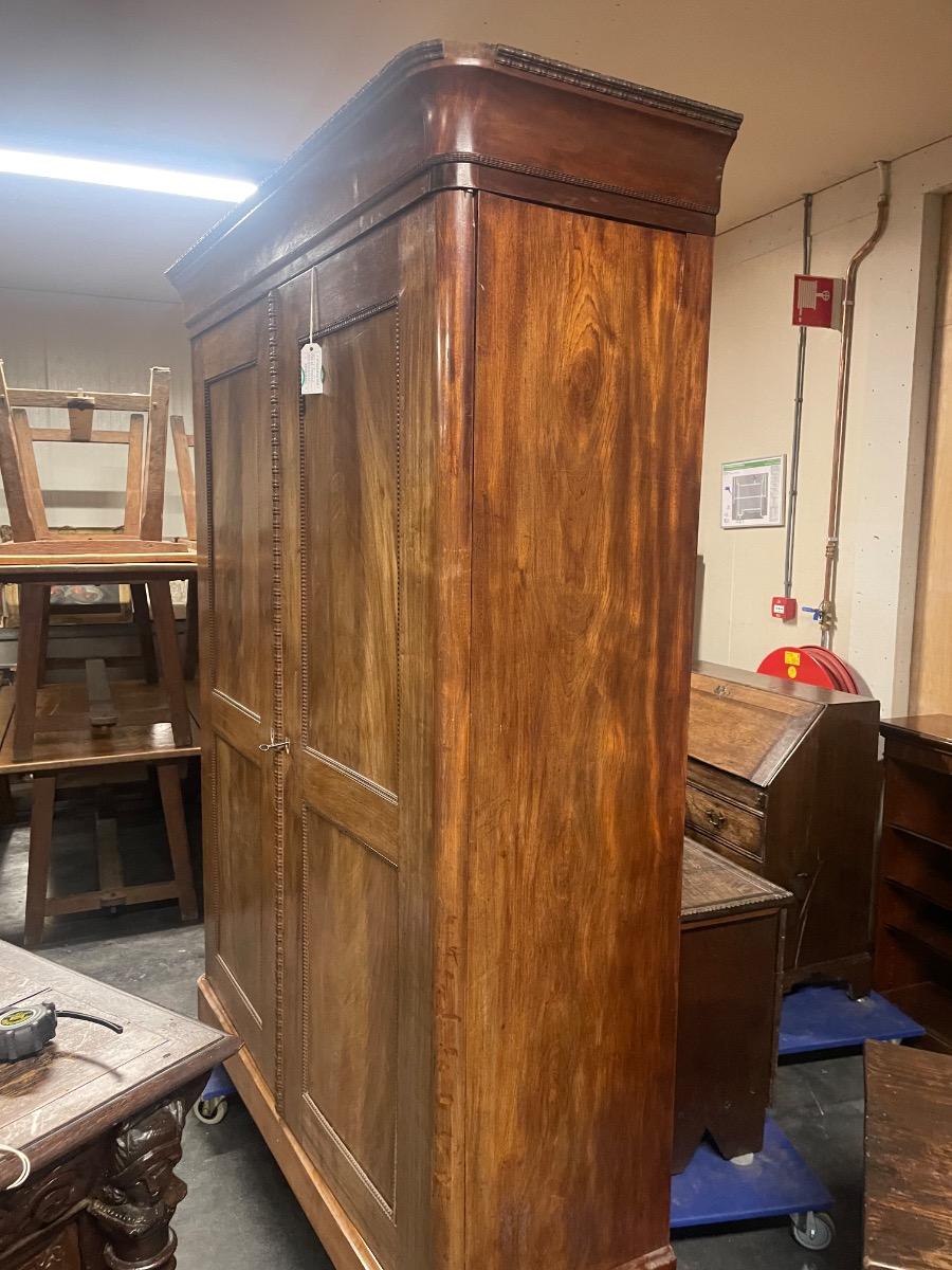 Dutch mahogany 19th C. wardrobe