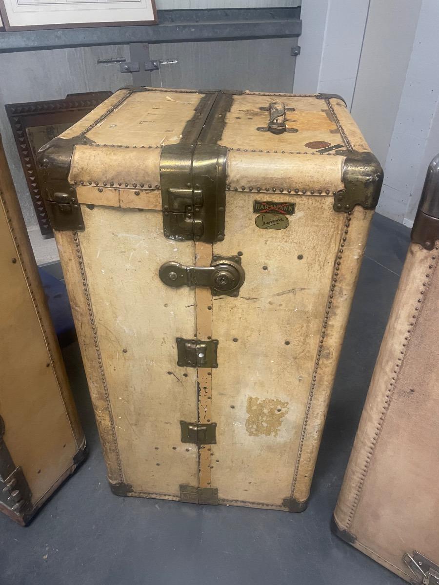 An unusual set of 4 suitcases