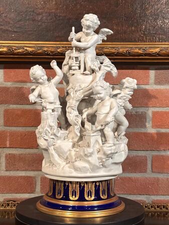 Bisque Porcelain Sculpture, 25x45h cm