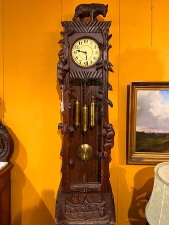 Black Forest Grandfather Clock, 55x33x198h cm
