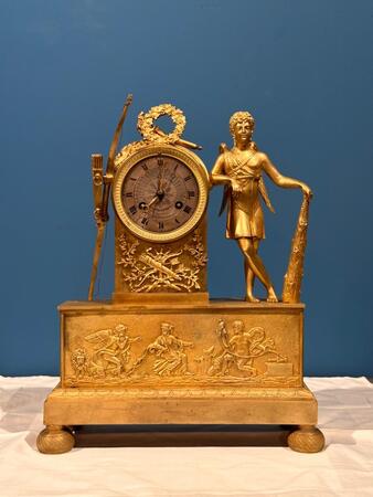 Bronze Gilded Empire Clock