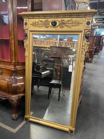 Early 19th century Empire gilded mirror. 104x168h cm