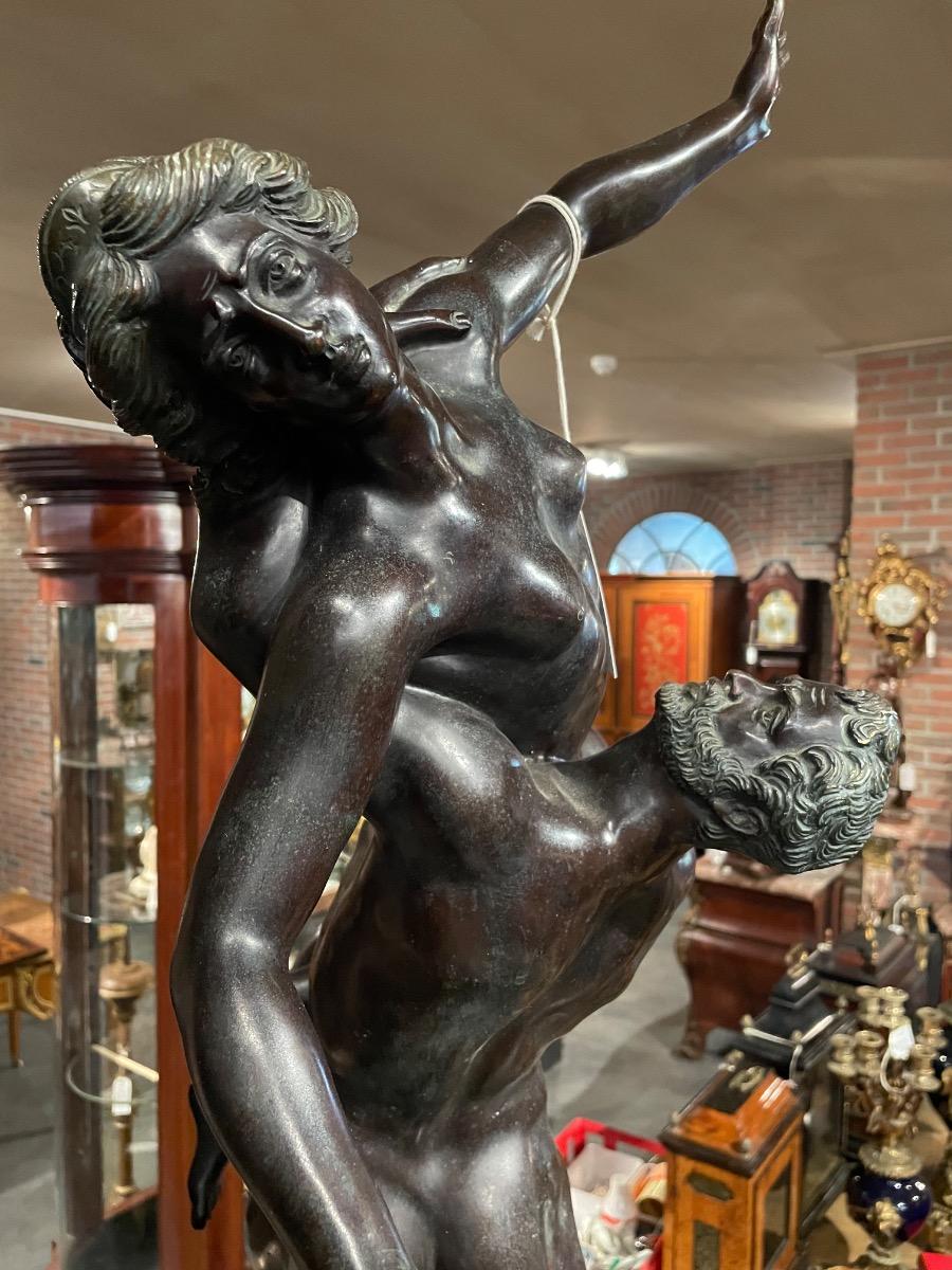 Impressive bronze sculpture. 115cm tall