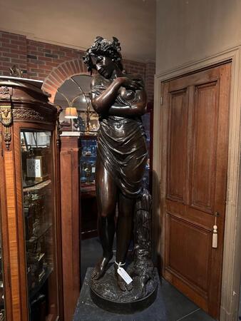 Impressive Bronze sculpture by Houdon, 136h Cm