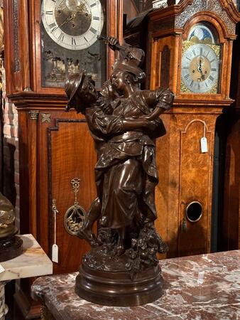 Impressive Bronze sculpture “Danse Bretonne” by A. Carrier Belleuse, 89h cm