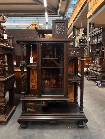 Japanese Cabinet Viardot Style, 99x39x159h cm