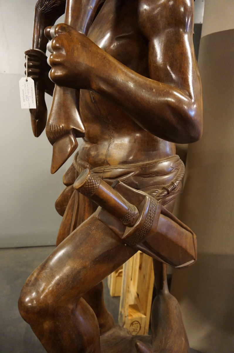 Teakwood statue